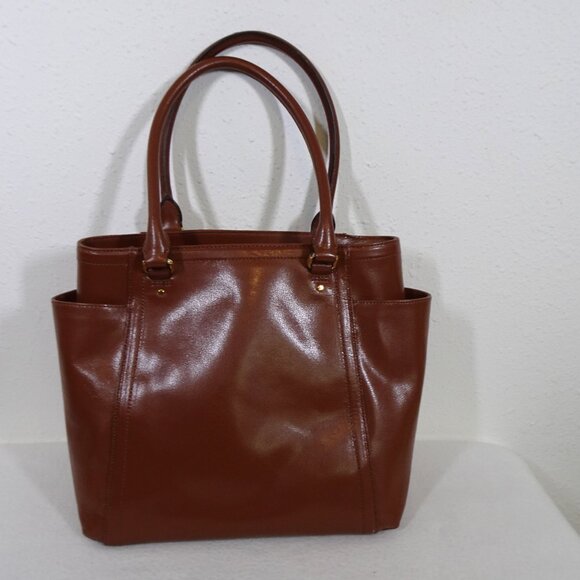Ralph Lauren Brown Leather Chiswell Tote Bag Handbag Classic - Picture 5 of 12